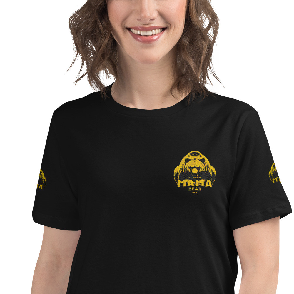 Studio 69 MAMA Bear Embroidery T-Shirt