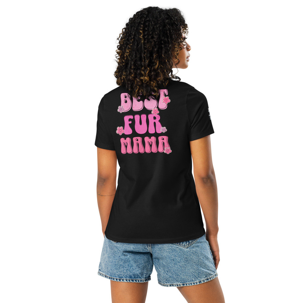 Studio 69 Best Fur Mama Embroidery Relaxed T-Shirt