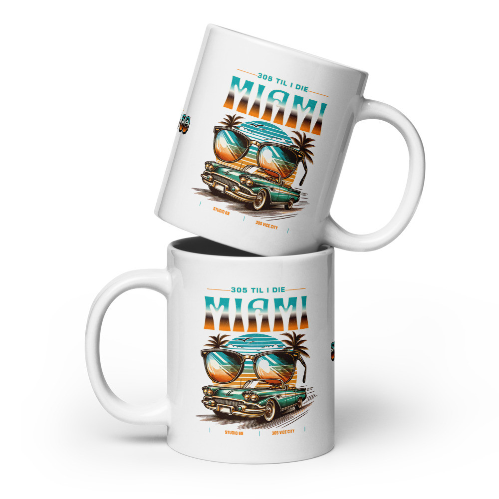 Studio 69 305 White glossy mug