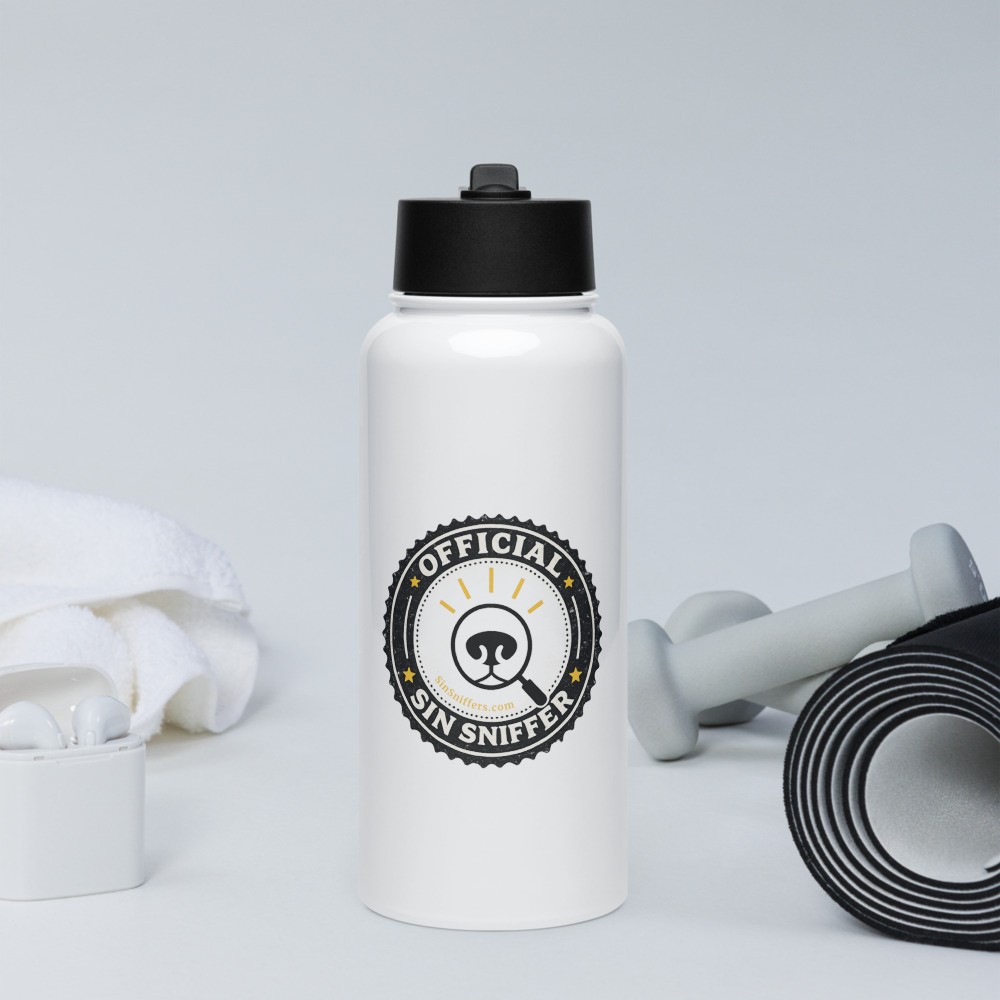 Stainless Steel Water Bottle - Official Sin Sniffer
