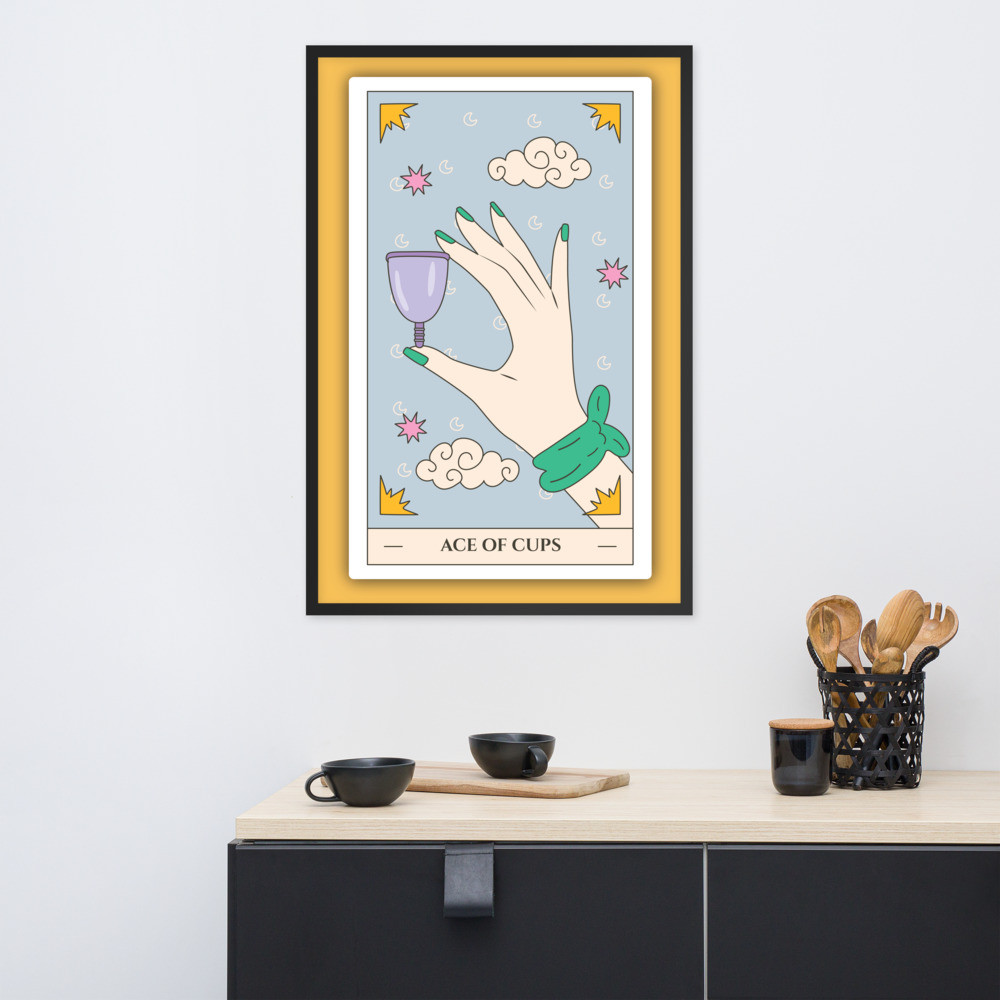 Ace of Cups (Yellow) - Framed Poster