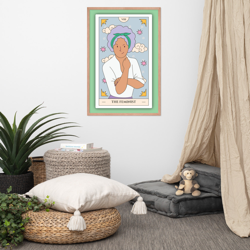 The Feminist (Green) - Framed Poster