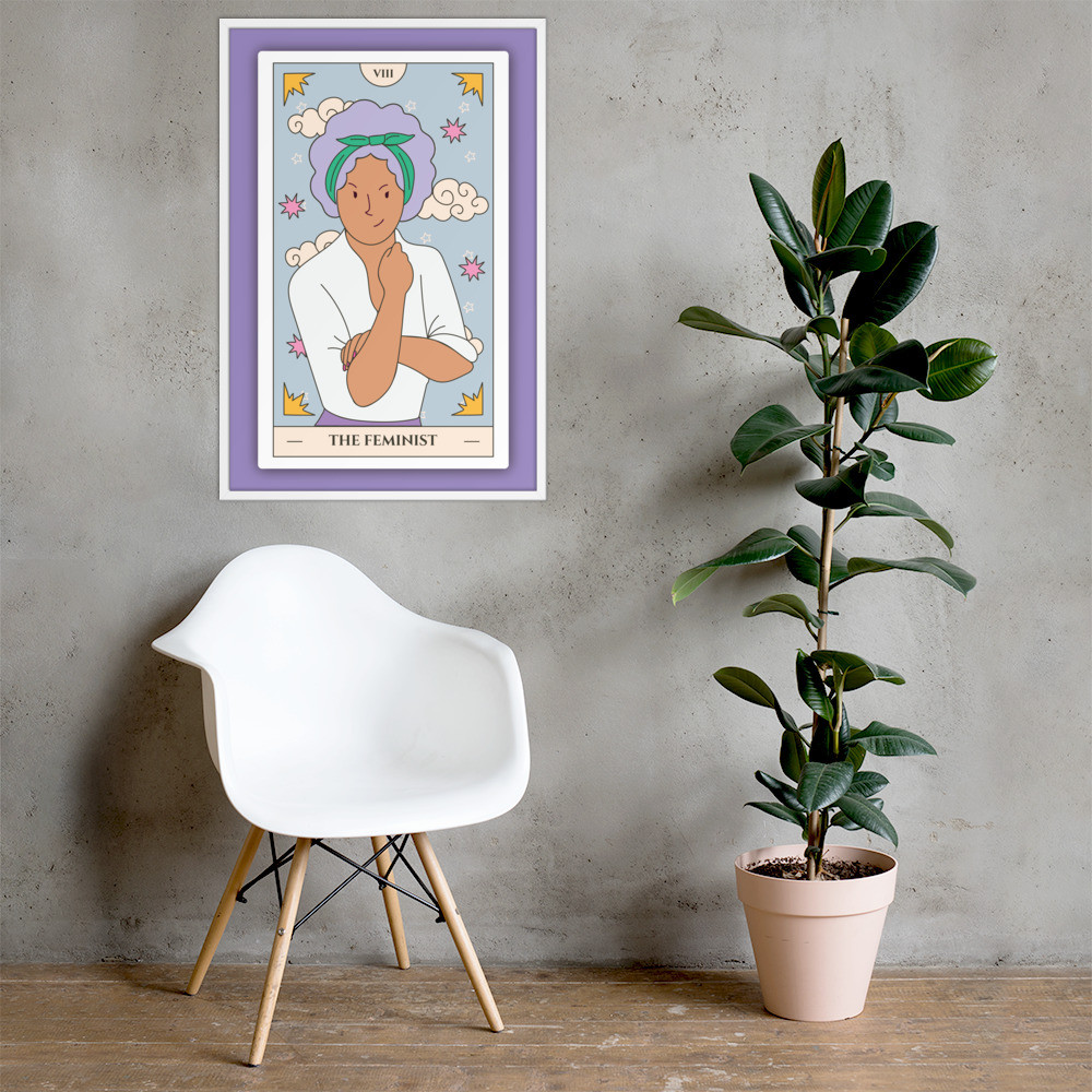 The Feminist (Purple) - Framed Poster