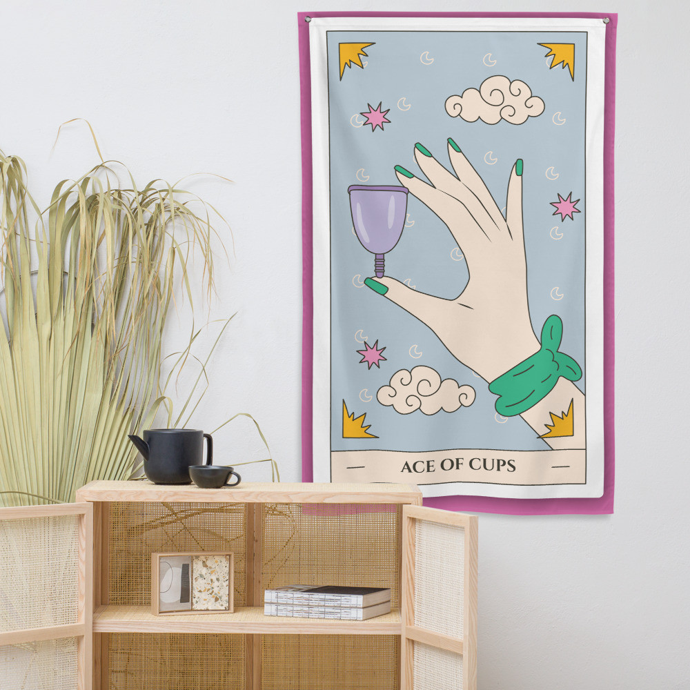 Ace of Cups (Pink) - Flag