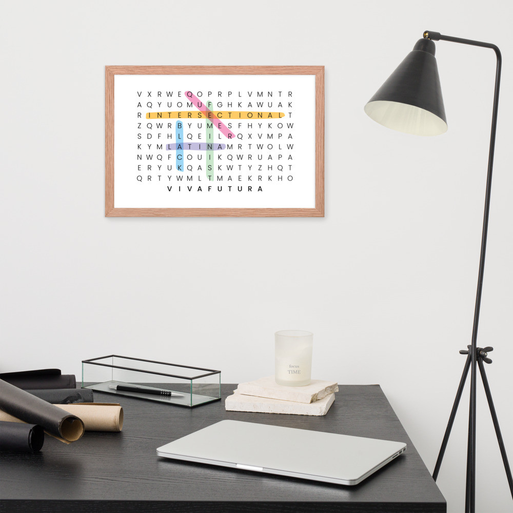 Intersectional Feminist (Rainbow) - Framed Poster