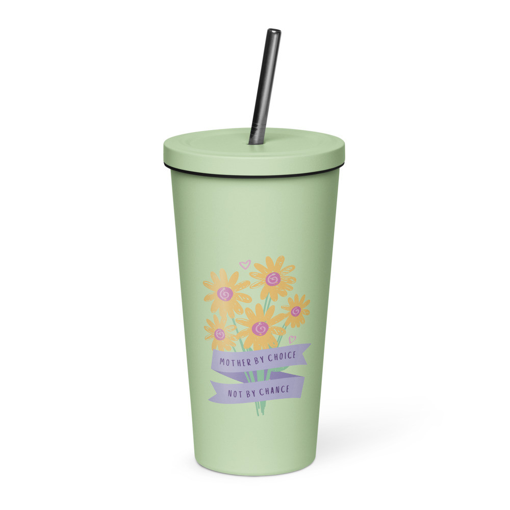 Mother by Choice - Tumbler with a straw