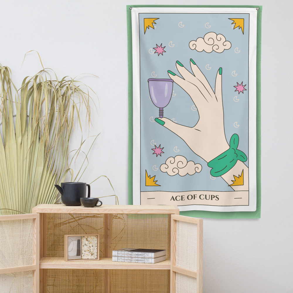 Ace of Cups (Green) - Flag