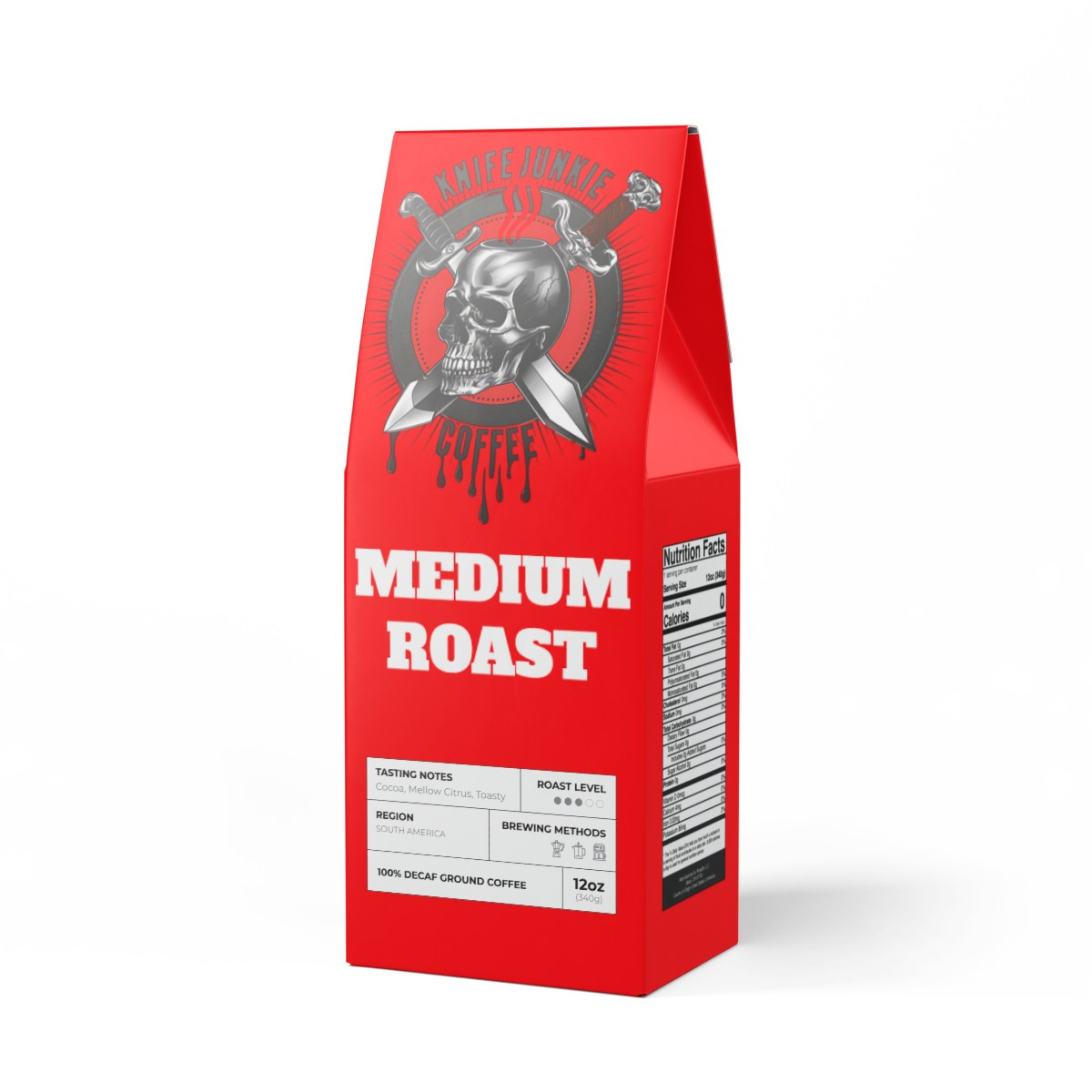 The Knife Junkie Trapper Peak Decaf Coffee Blend (Medium Roast)