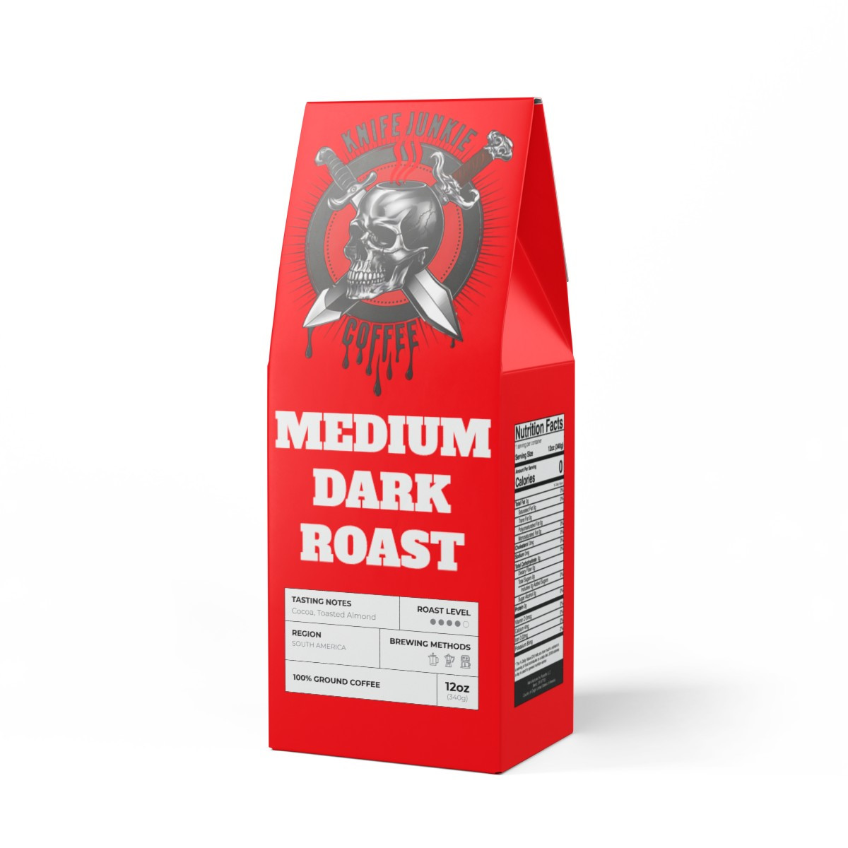 The Knife Junkie Cascades Coffee Blend (Medium-Dark Roast)
