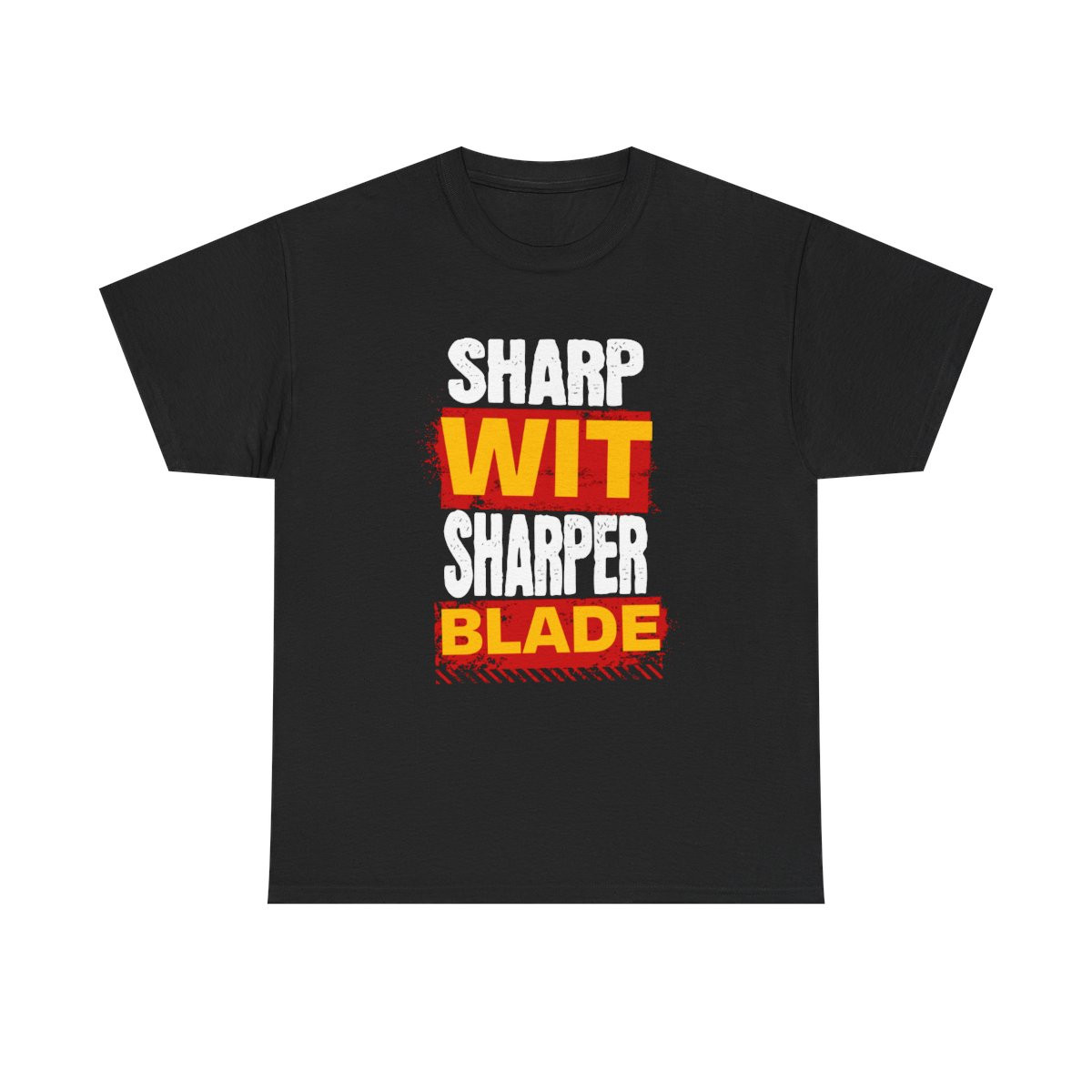 Sharp Wit Sharper Blade - Unisex Heavy Cotton Tee