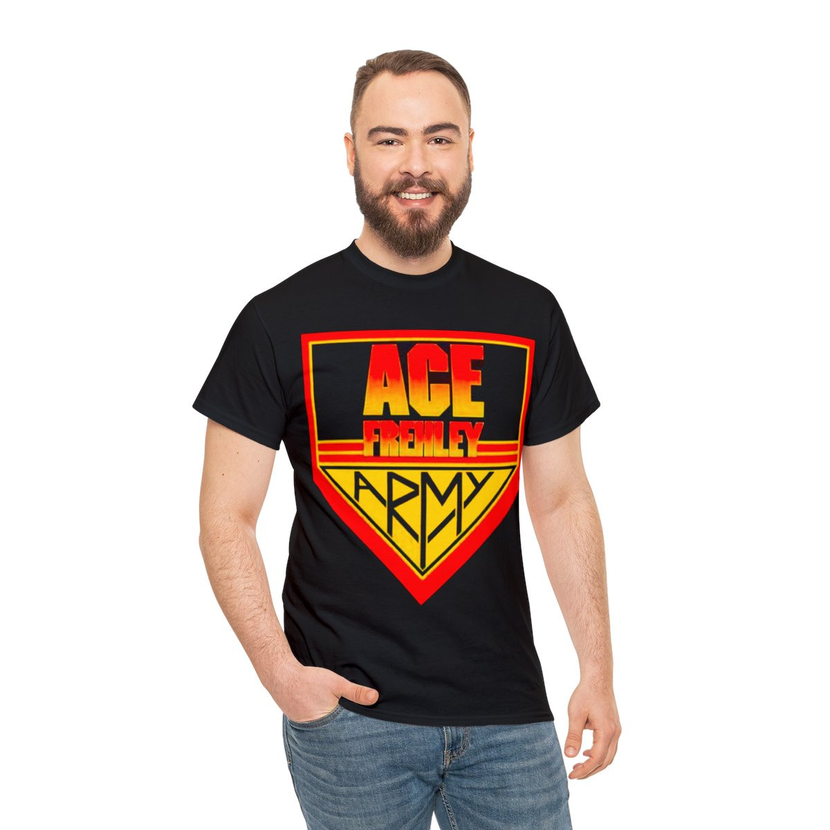 KISS Ace Frehley Army Sleeve Tee