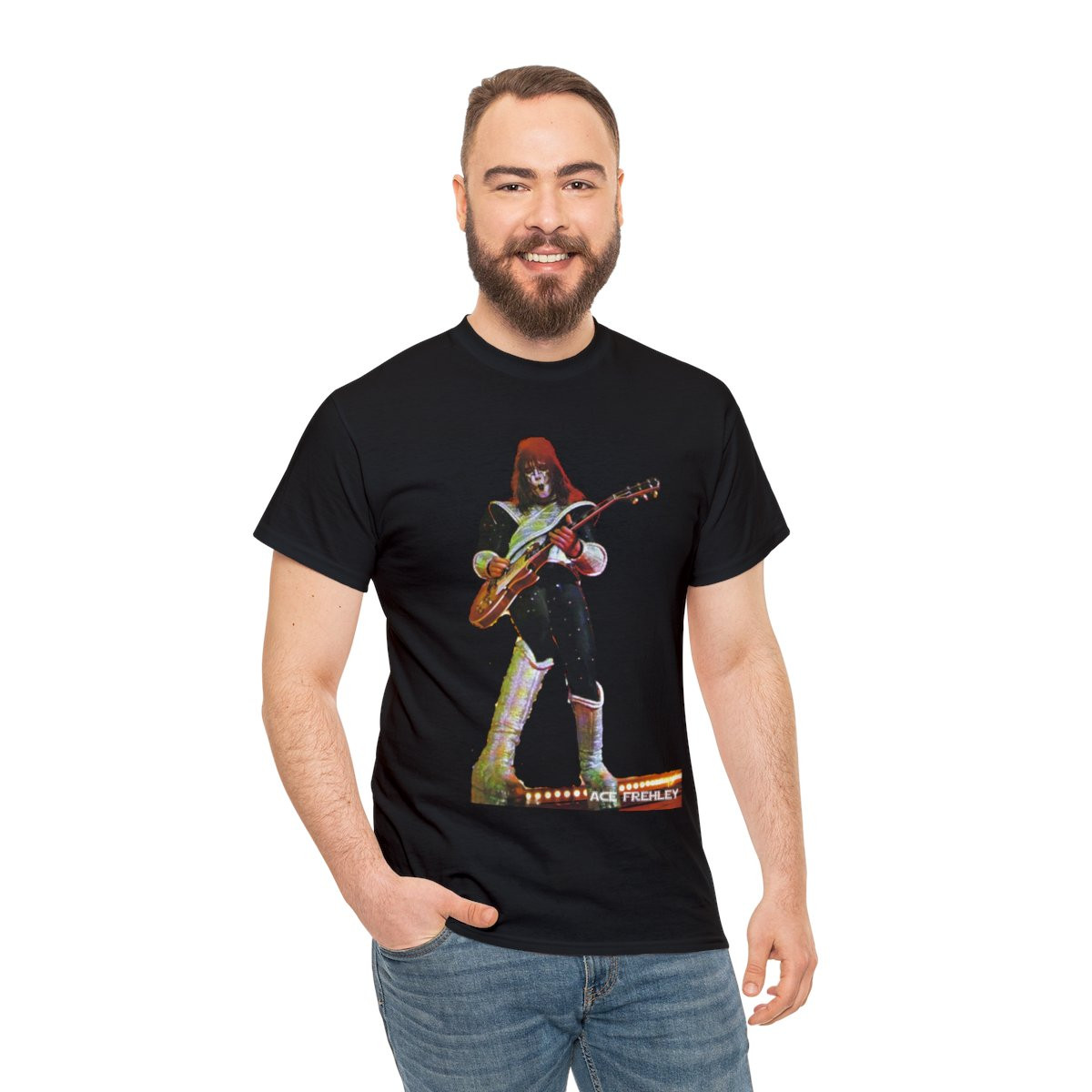 ACE FREHLEY of KISS  unisex Short Sleeve Tee