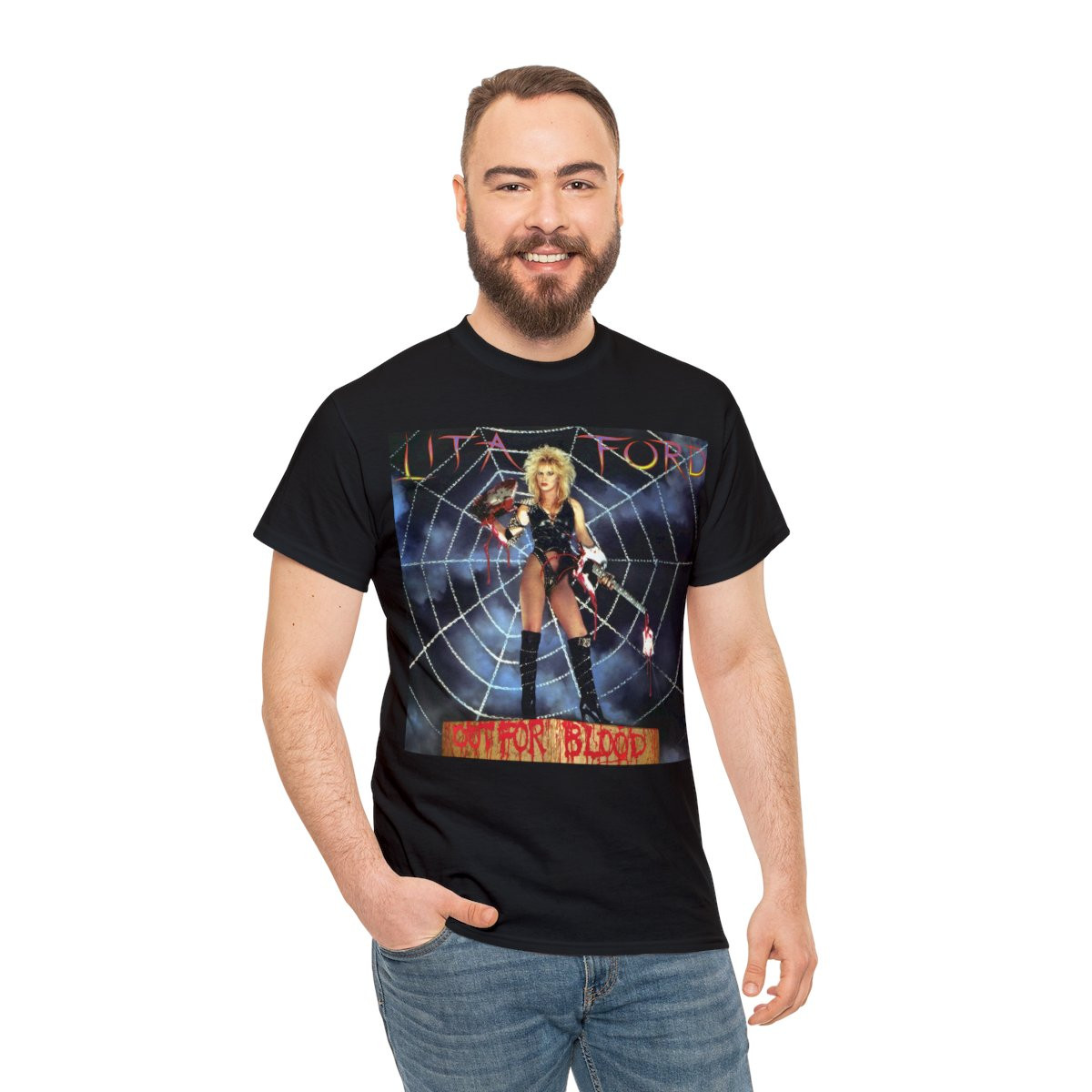 Lita Ford Out For Blood original cover unisex Short Sleeve T Shirt