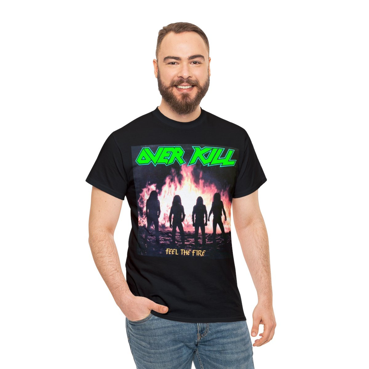 OVERKILL Feel The Fire unisex Short Sleeve Tee
