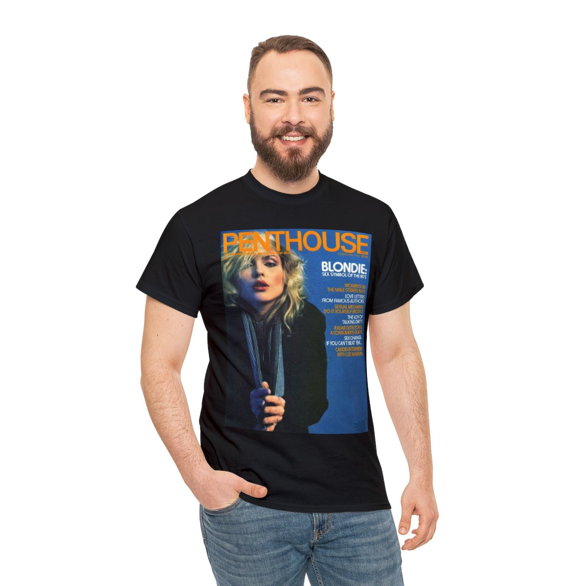 Penthouse Magazine Debbie Harry of Blondie unisex Short Sleeve Tee
