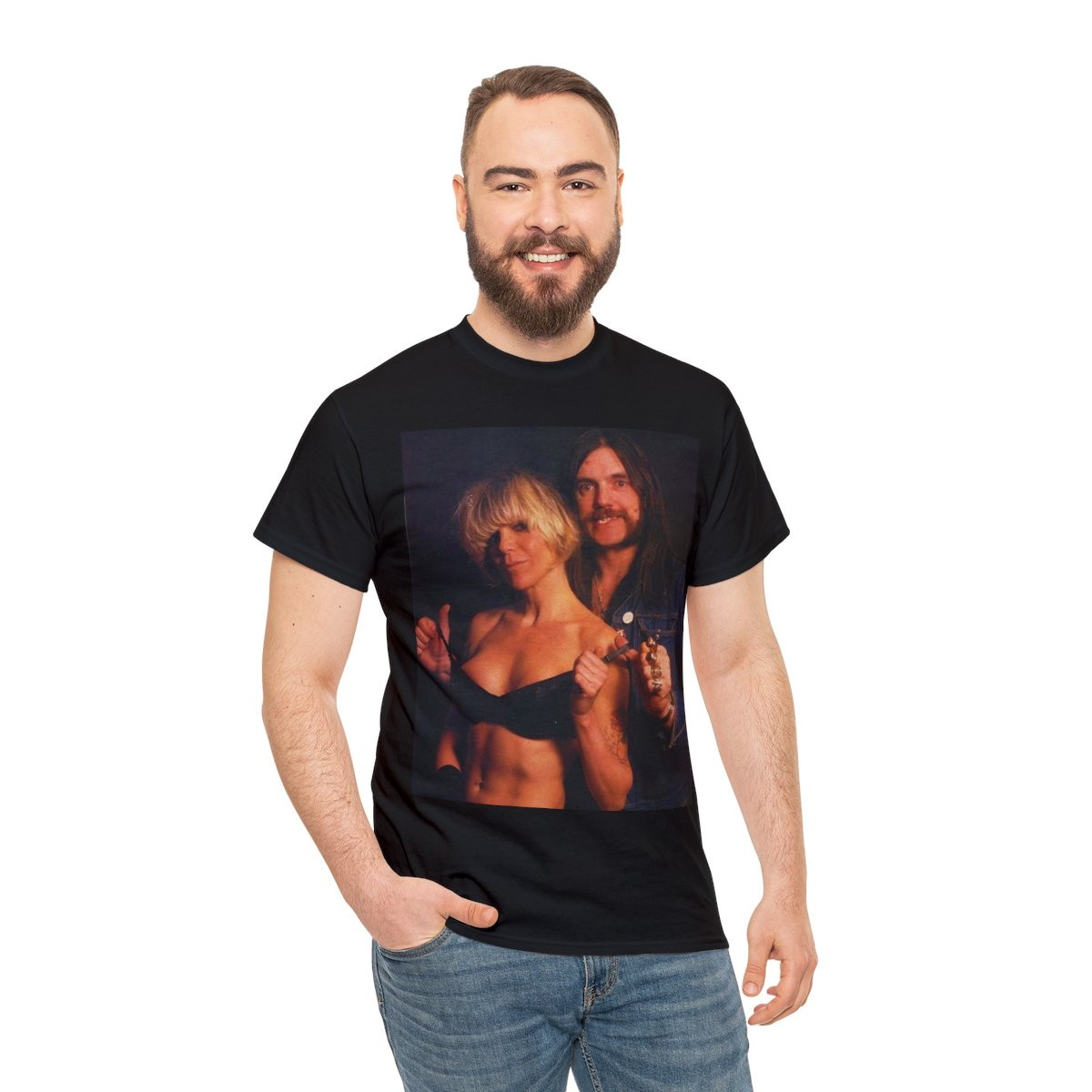 Plasmatics WENDY O Williams and LEMMY of Motorhead Unisex Heavy Cotton Tee