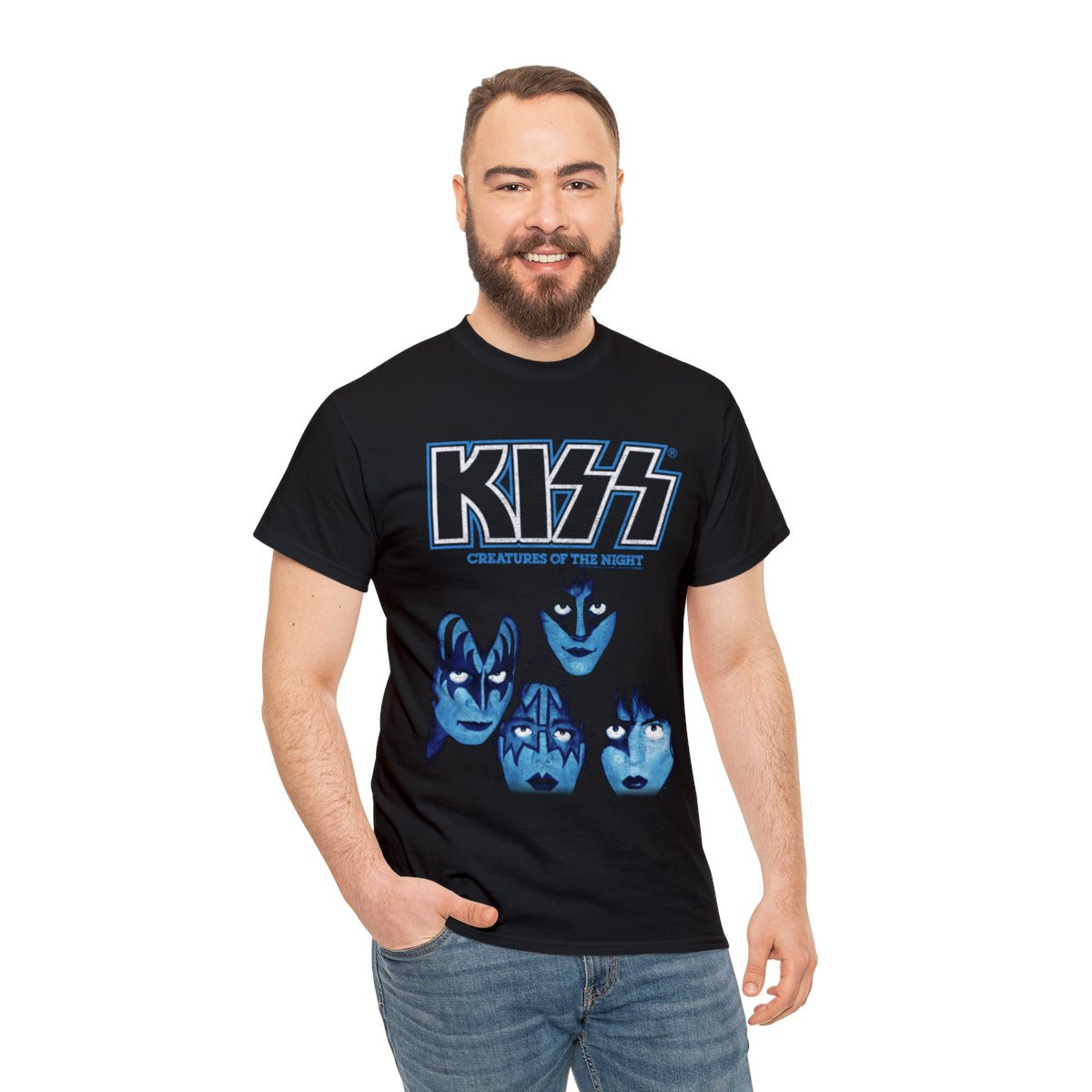 KISS Creatures of the night retro Unisex Heavy Cotton Tee