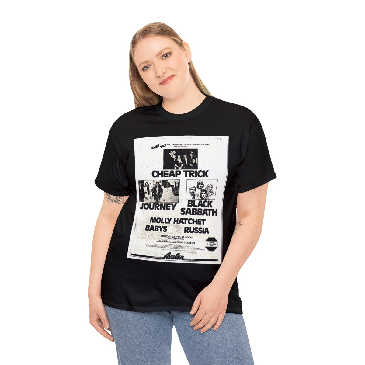 CHEAP TRICK Show Flyerunisex Short Sleeve Tee