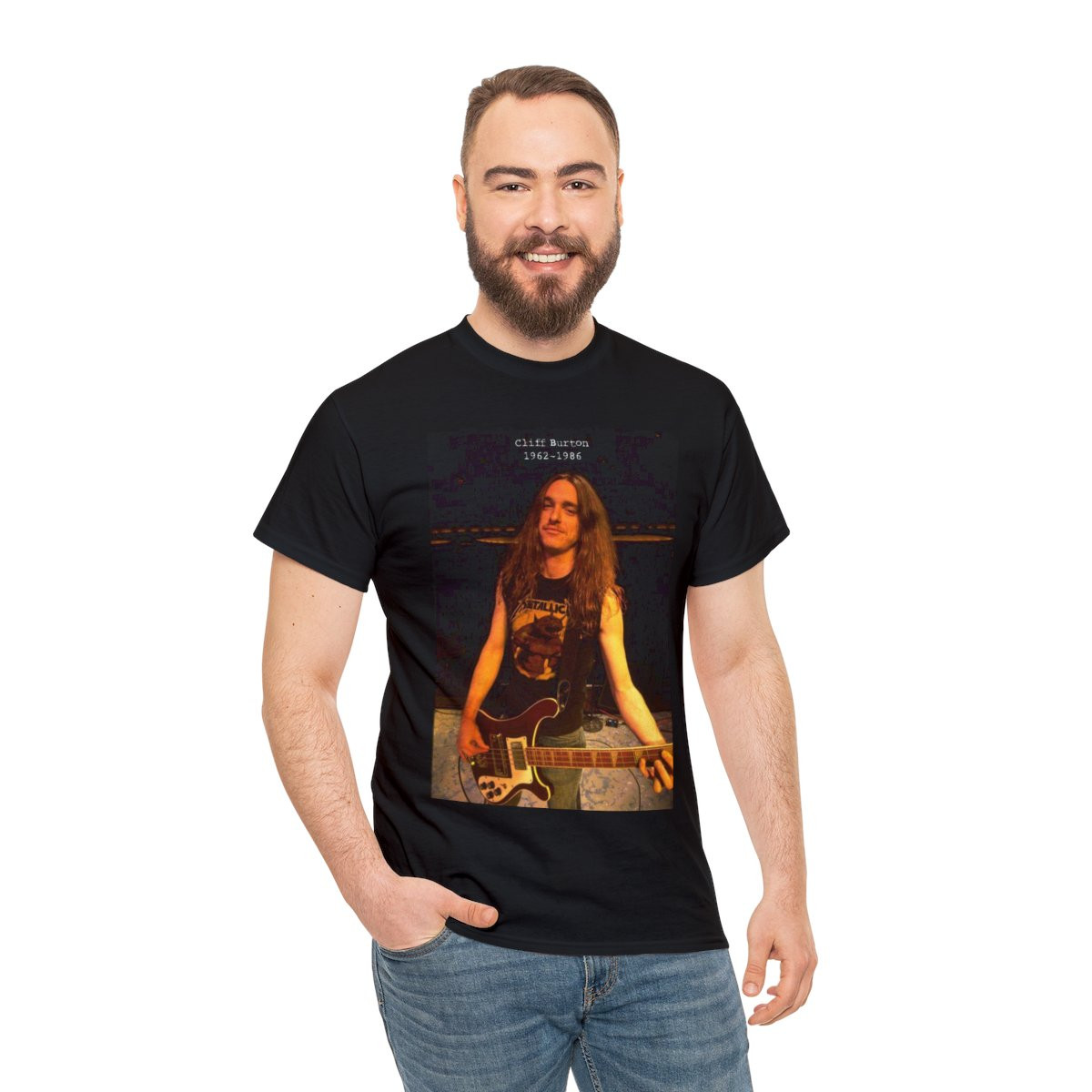 Metallica Cliff Burton unisex Short Sleeve Tee