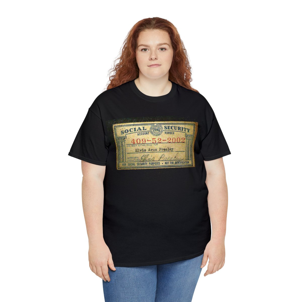 Elvis Presley's Social Security Card unisex Short Sleeve Tee
