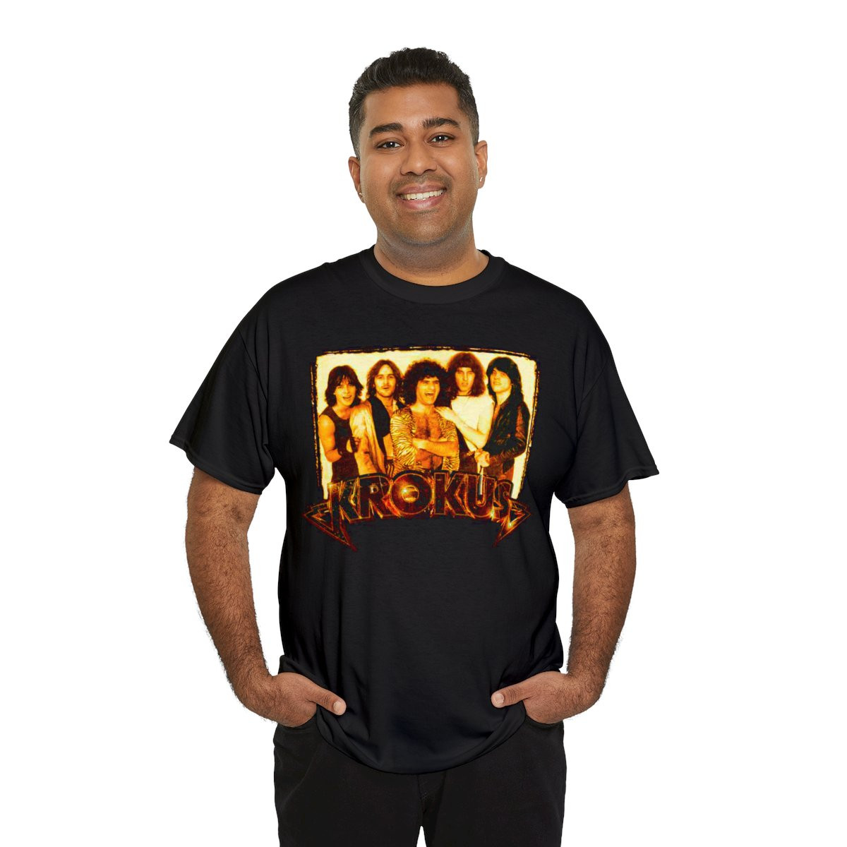 KROKUS 1981 Heavy Metal Unisex Heavy Cotton Tee