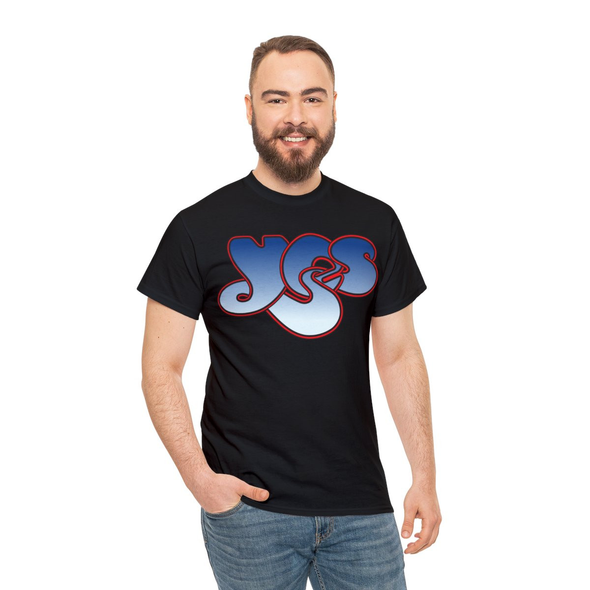 YES Classic prog rock Unisex Heavy Cotton Tee