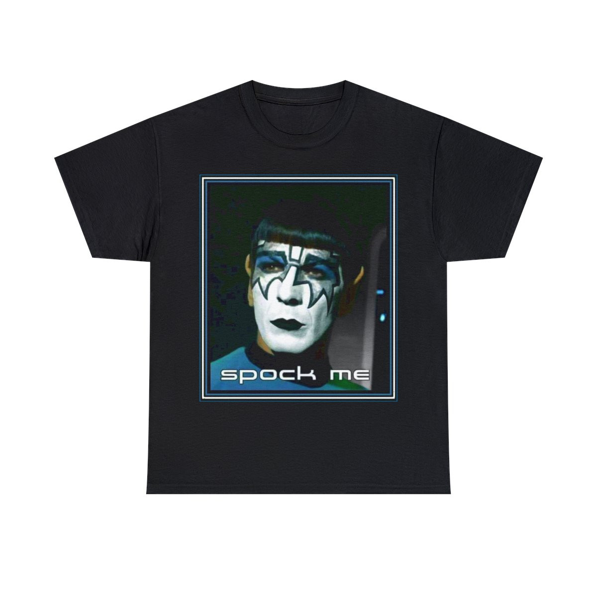 Ace Kiss make up Live long and rock hard Spock Me  Men's Short Sleeve Tee