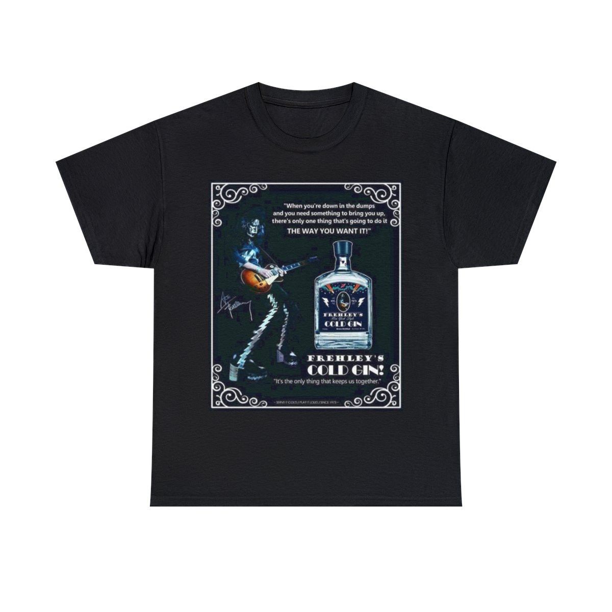 KISS Cold Gin faux ad Men's Short Sleeve T Shirt