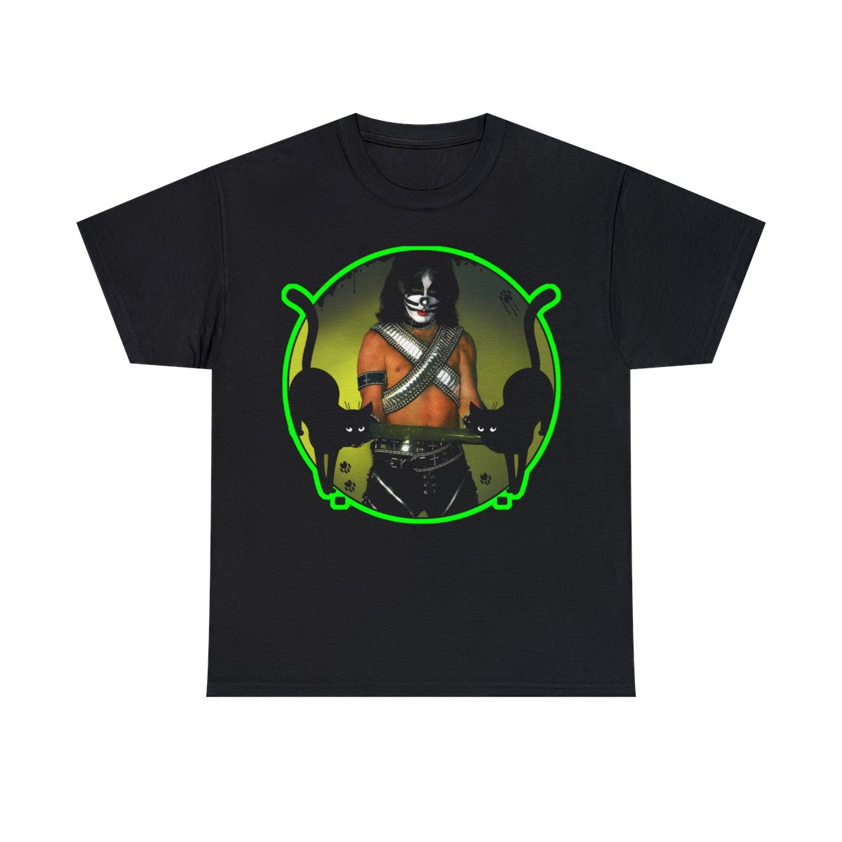 KISS Peter Criss Black Cats Short Sleeve Tee