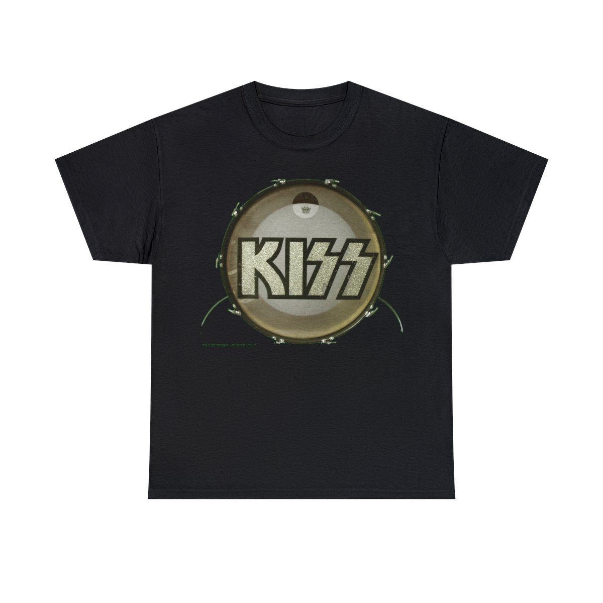 KISS Peter Criss' Bass Drum from the Early YearsUnisex Heavy Cotton Tee