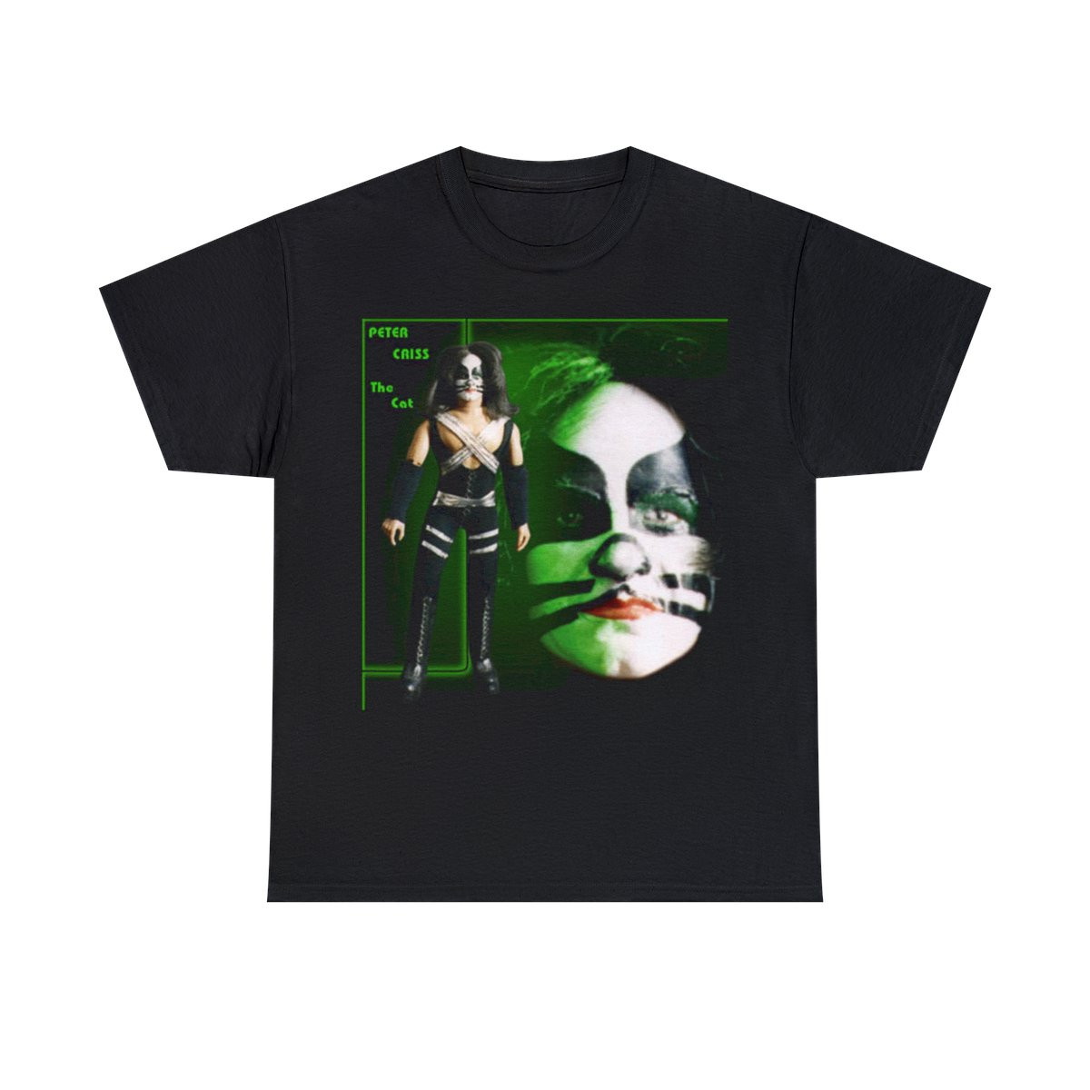 KISS mego dolls PETER Criss figure Unisex Heavy Cotton Tee