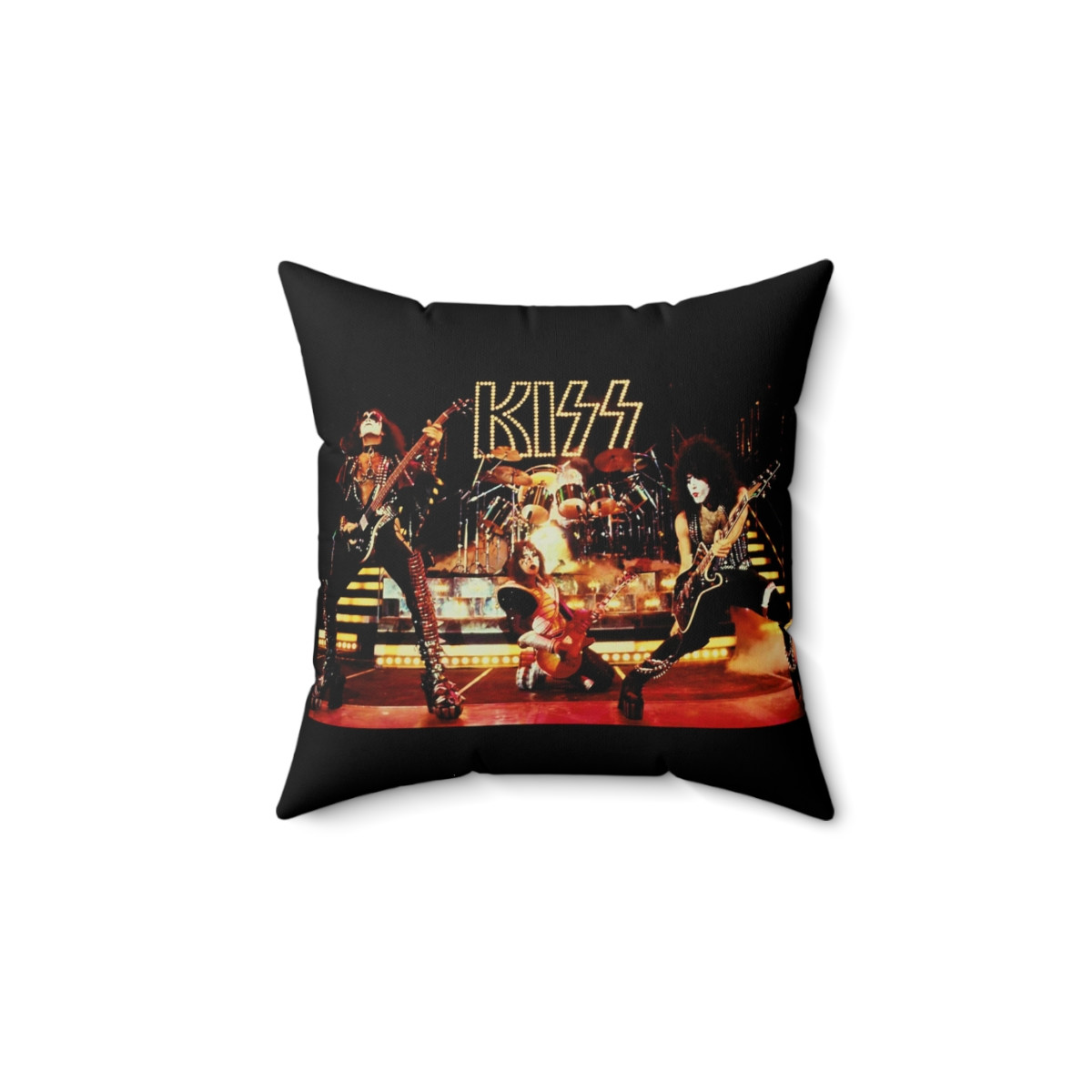 KISS Love Gun trash can & Cubes poster Pillow Spun Polyester Square Pillow gift
