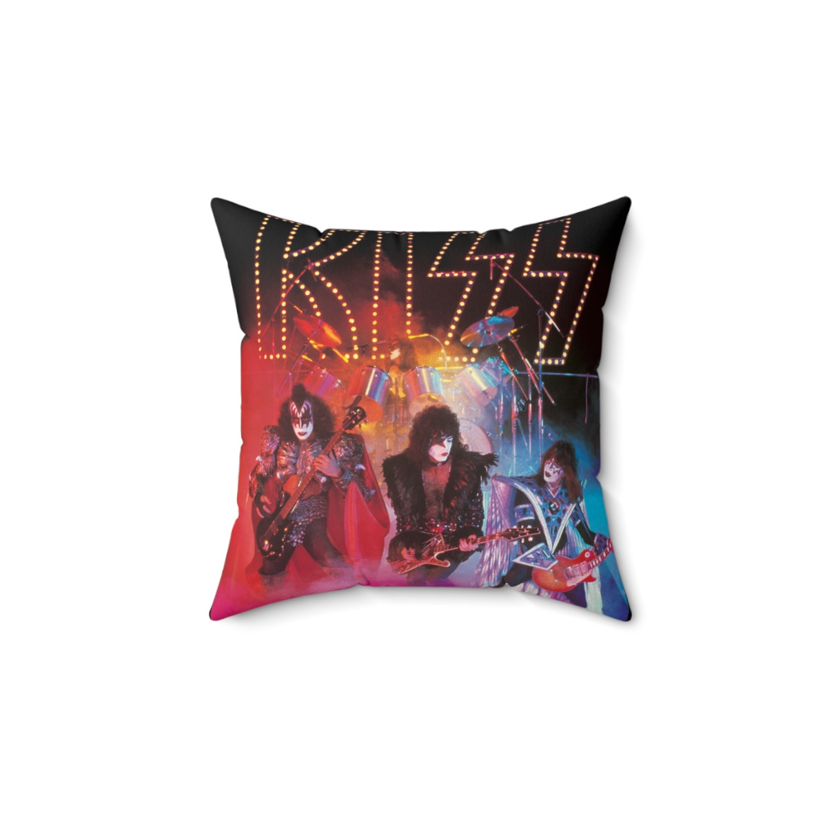 KISS Unmasked live Pillow Spun Polyester Square Pillow 
