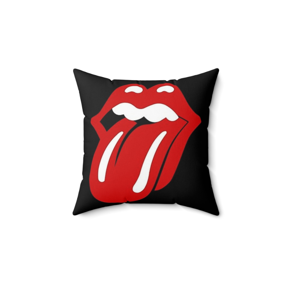 The Rolling Stones Tongue Pillow Spun Polyester Square Pillow gift