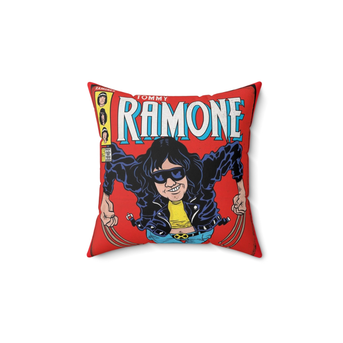 The Amazing Ramones Tommy Ramone Pillow Spun Polyester Square Pillow gift