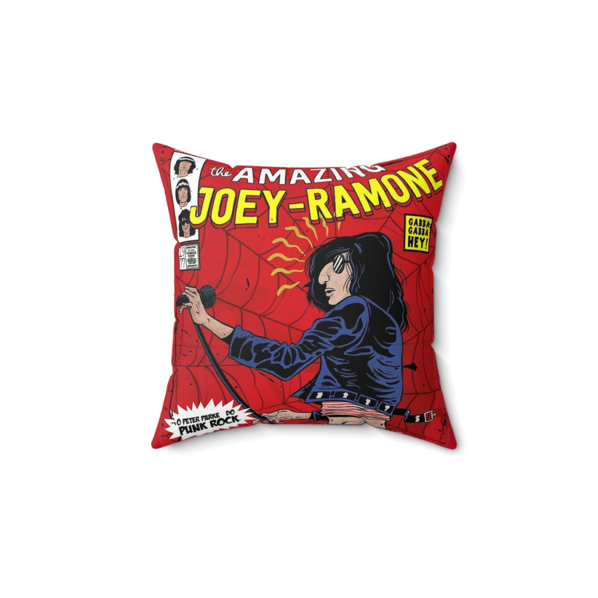 The Amazing Joey Ramone Pillow Spun Polyester Square Pillow gift