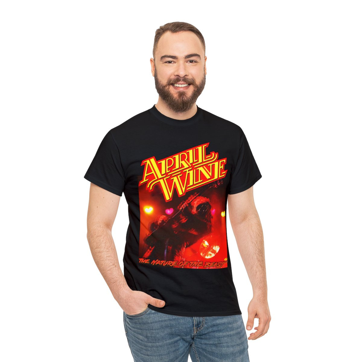April Wine Nature Of The Beast Unisex Heavy Cotton Tee