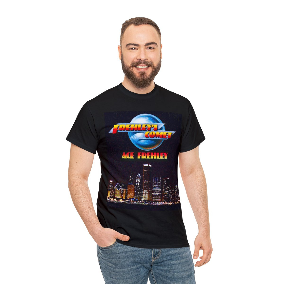 Frehley's Comet Ace Frehley Unisex Heavy Cotton Tee