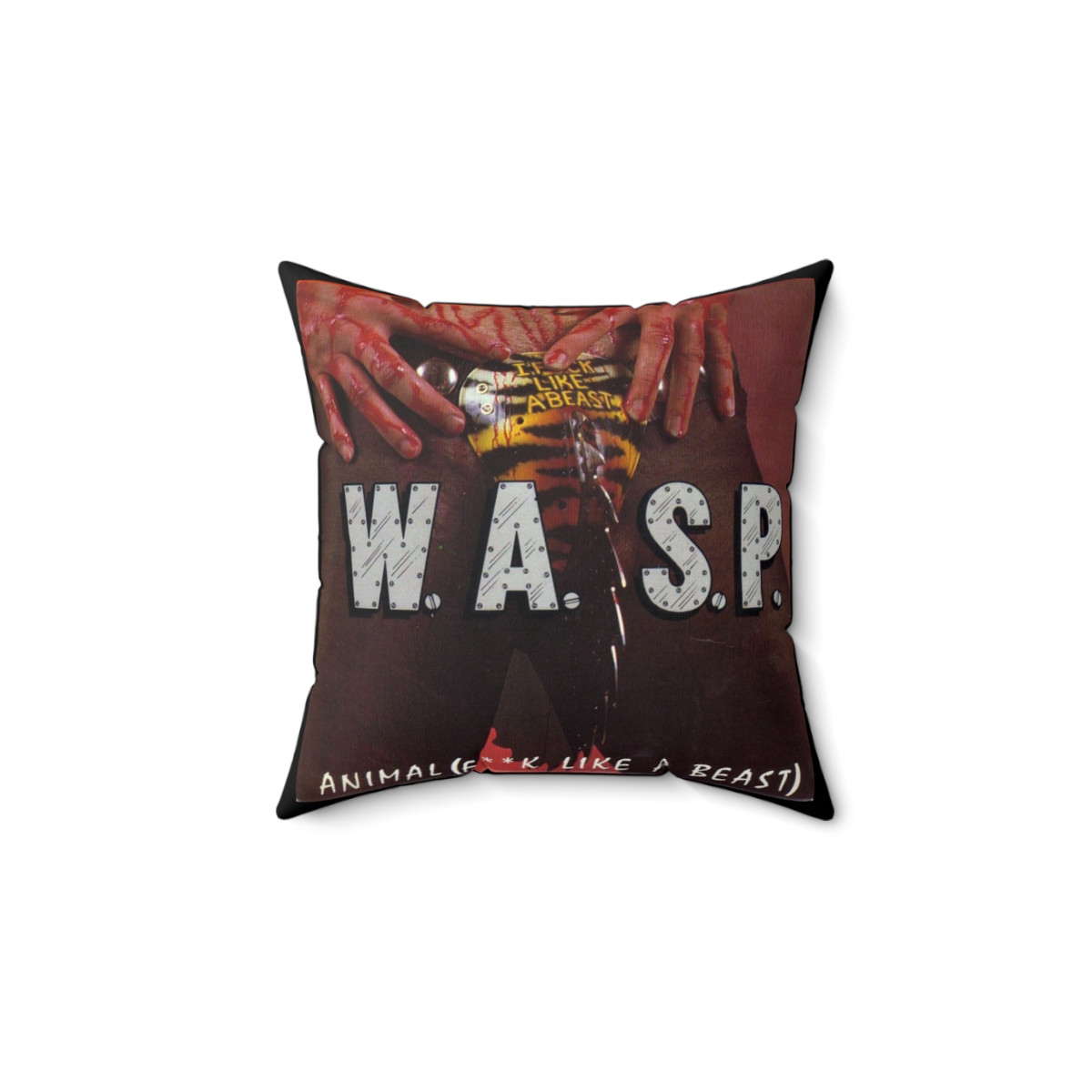 WASP ANIMAL I F**k like a beast Pillow Spun Polyester Square Pillow gift