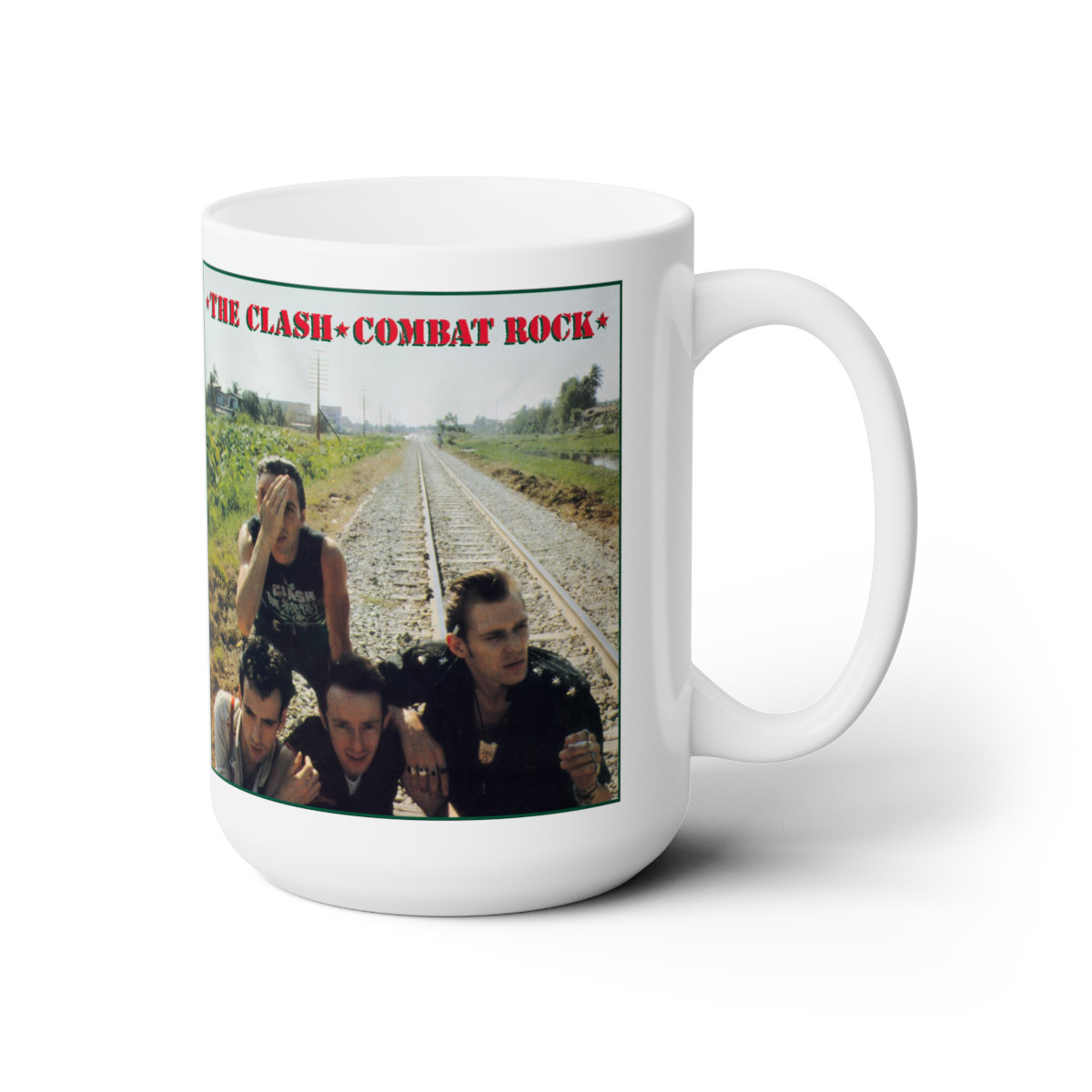 The Clash Combat Rock white Mug 15oz