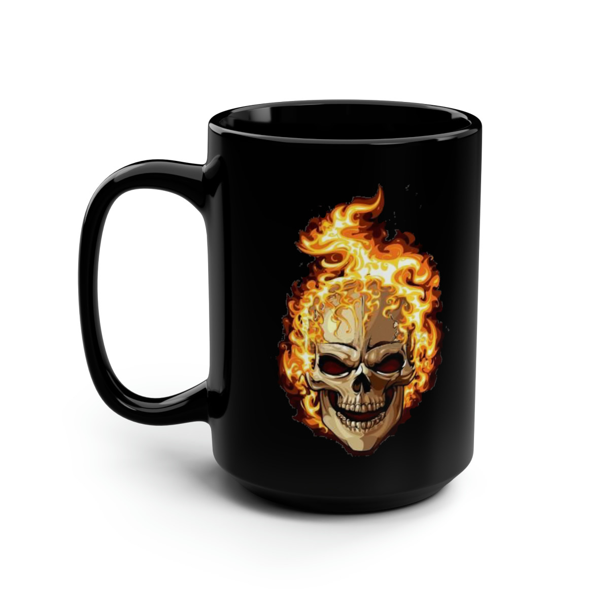FIRE SKULL Mug 15oz