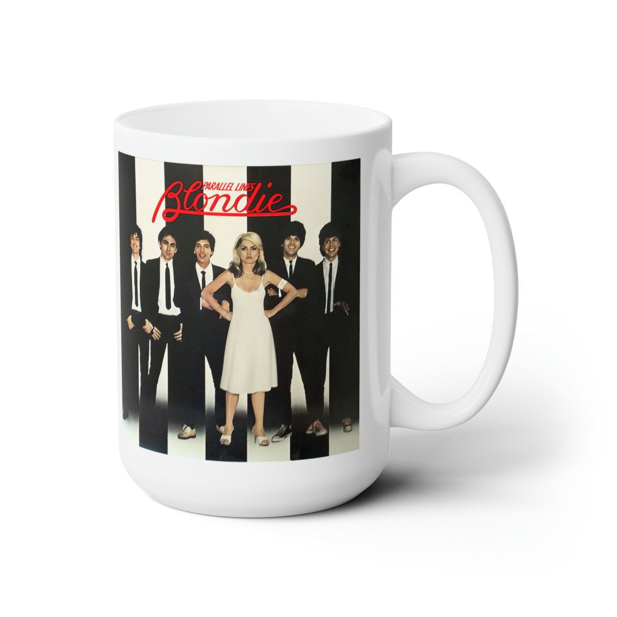BLONDIE Parallel Lines white  Mug 15oz