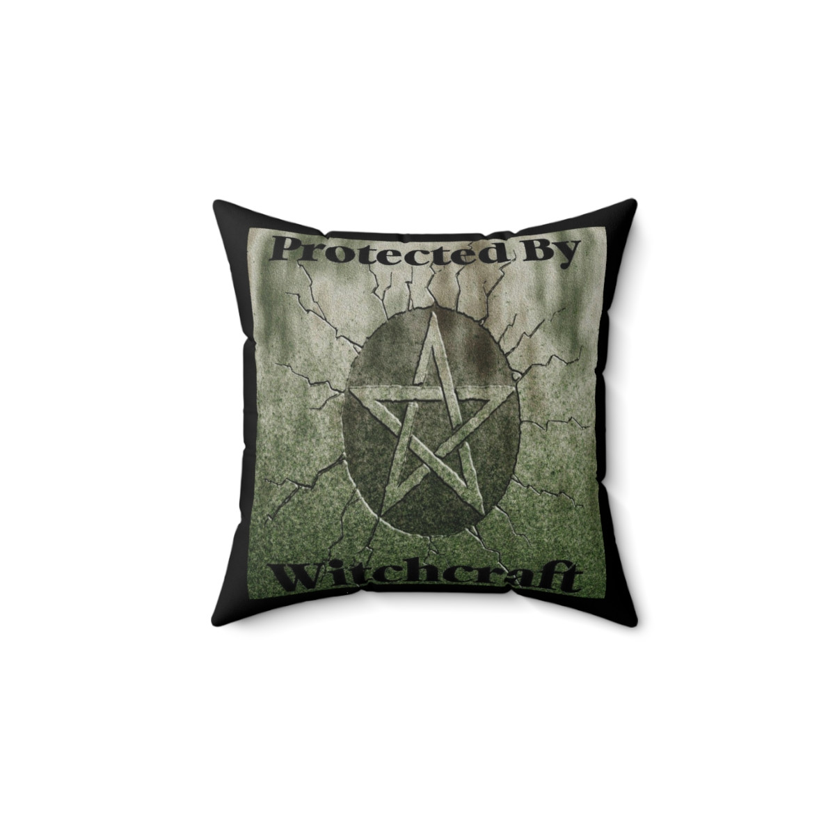 Protected By Witchcraft Spun Polyester Square Pillow 