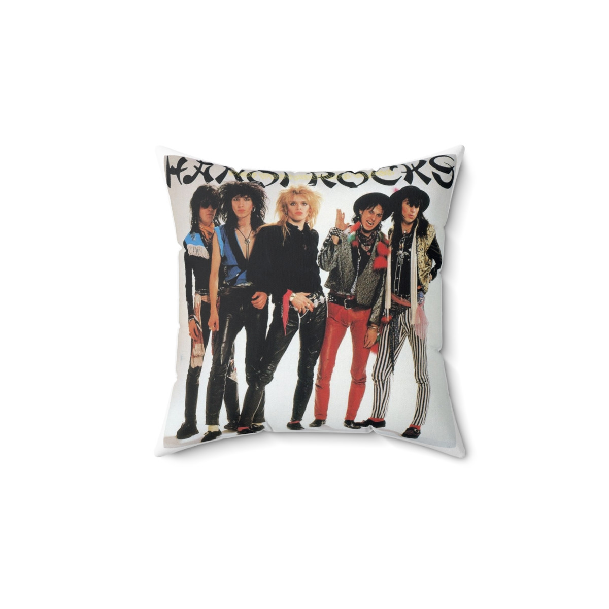 Hanoi Rocks Self Destruction Blues Spun Polyester Square Pillow