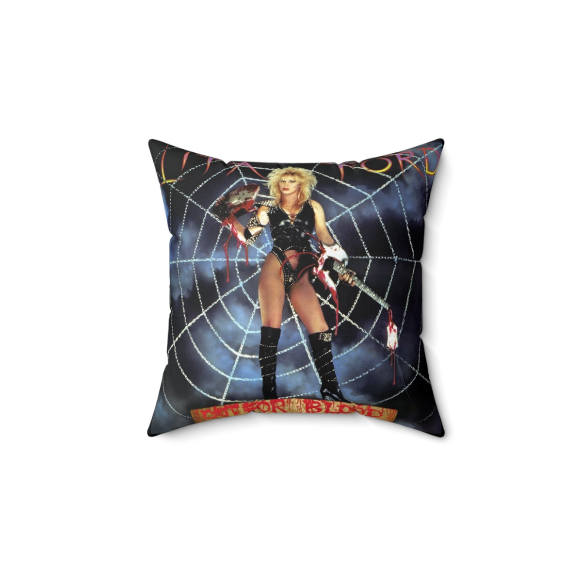 Lita Ford Out For Blood Spun Polyester Square Pillow gift