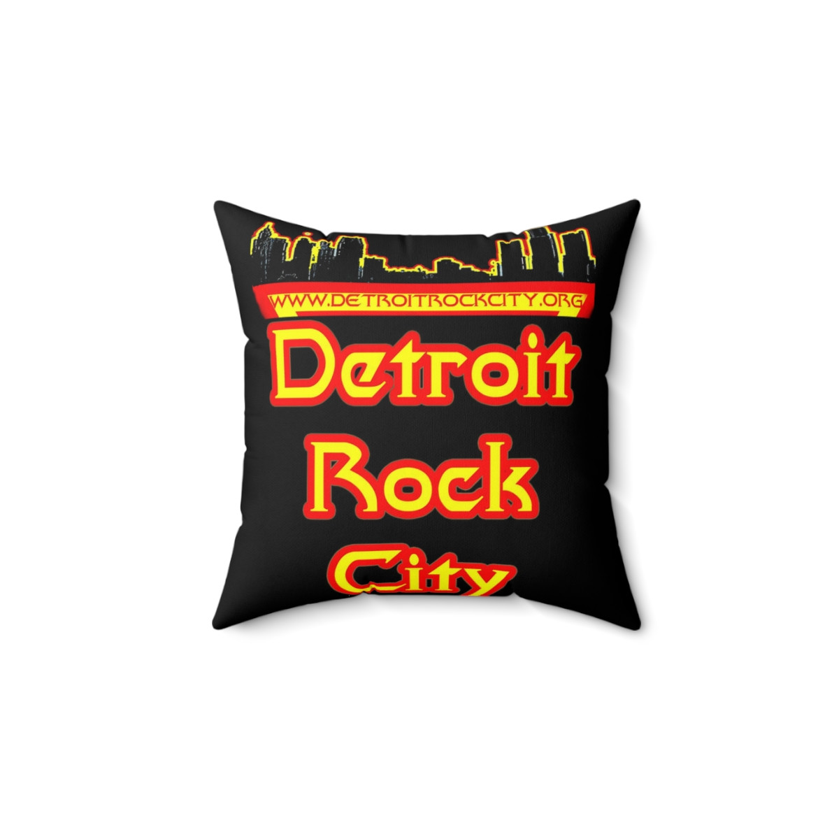 Detroit Rock City  logo Spun Polyester Square Pillow