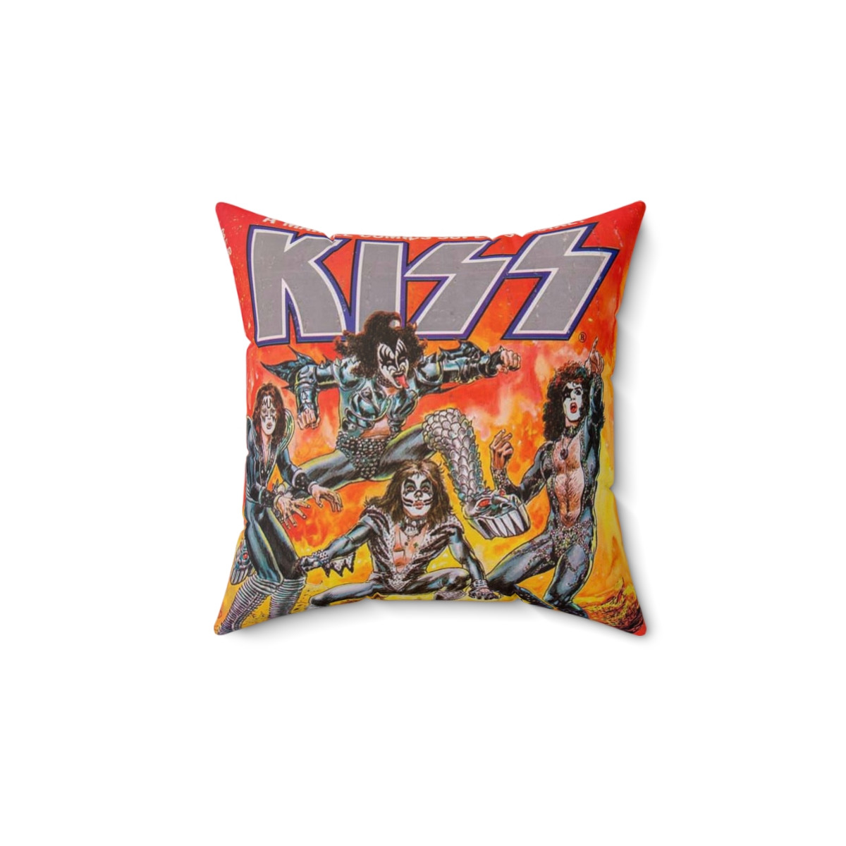 KISS COMIC Book 1 Spun Polyester Square Pillow