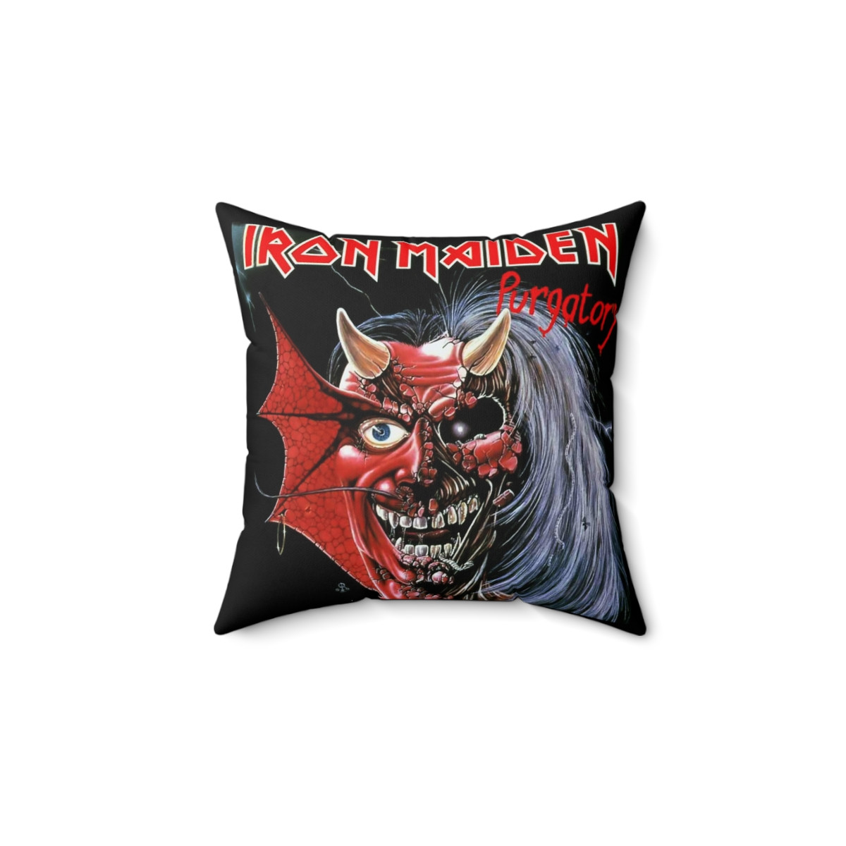 IRON MAIDEN Purgatory Spun Polyester Square Pillow gift