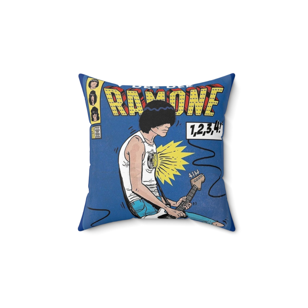 The Amazing Ramones Dee Dee Ramone Pillow Spun Polyester Square Pillow gift