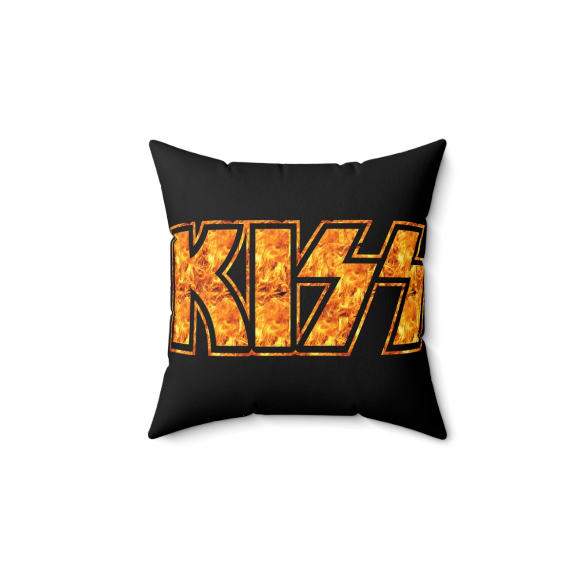 KISS Fire Logo Spun Polyester Square Pillow gift